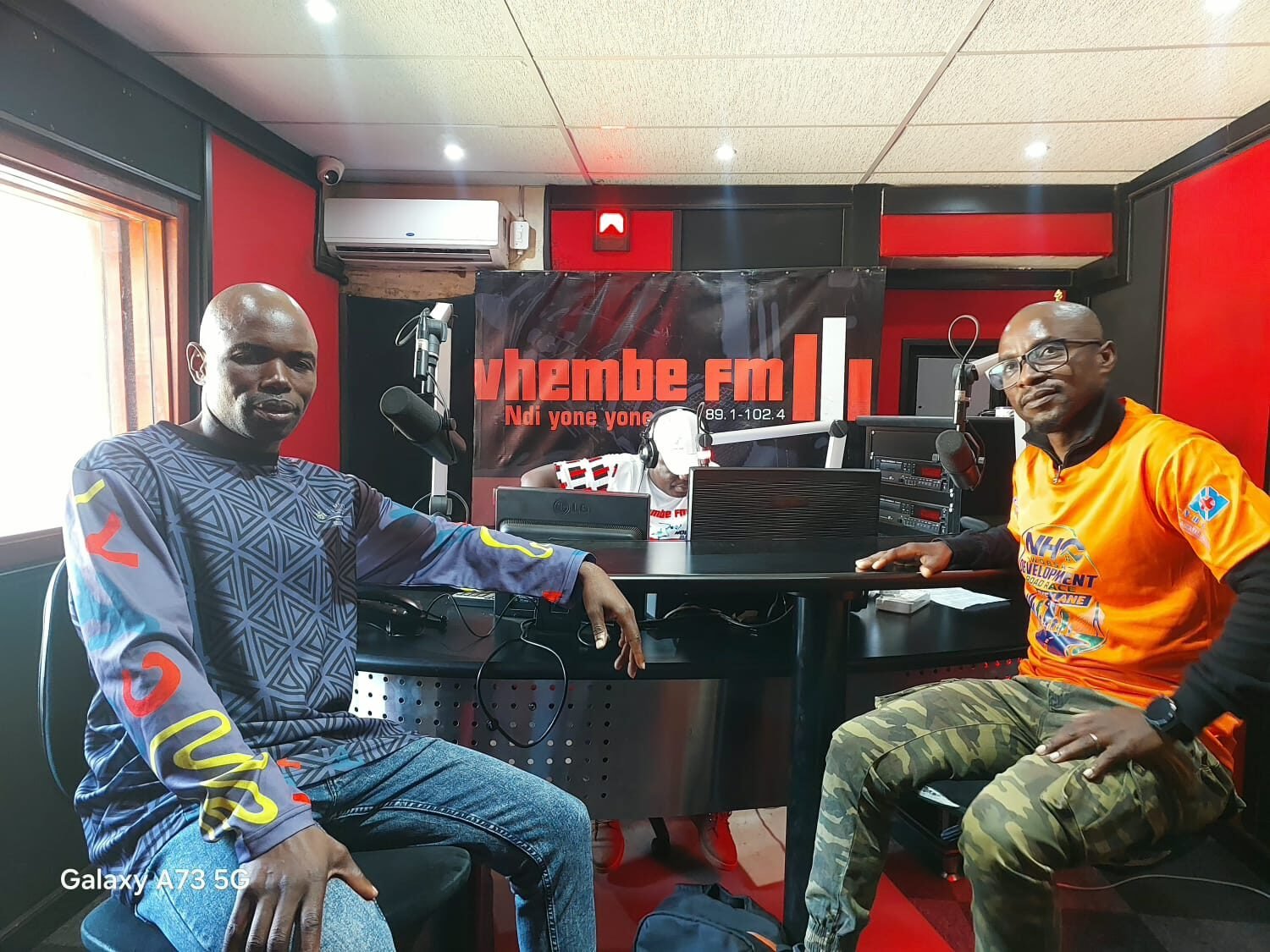WOBSA representatives seated at the Vhembe FM broadcast desk